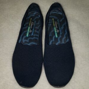 Skechers Classic Fit Air-Cooled Memory Foam Shoes Navy 7.5